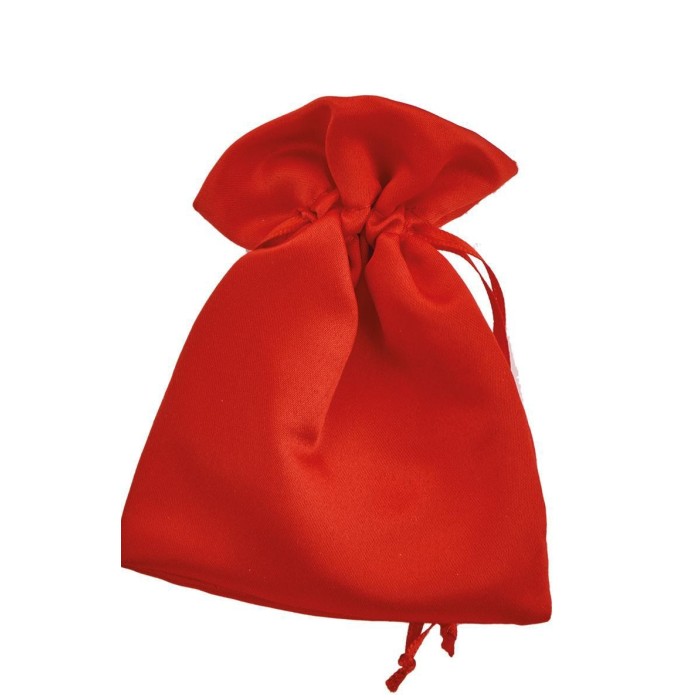 SACCHETTO RASO 9X12CM ROSSO